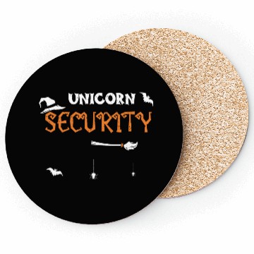 Discover Unicorn Security - Halloween Coasters