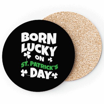 Discover Birth Lucky Shamrock Clover Saint Patrick Day Coasters