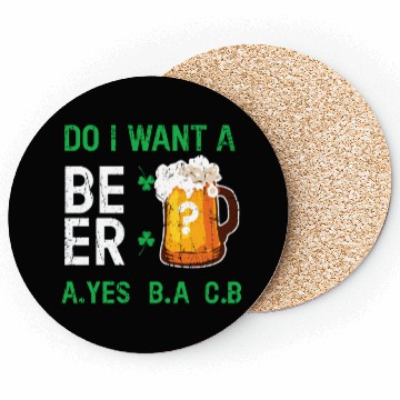 Discover Want Beer Saint Paddy Shamrock Saint Patricks Coasters