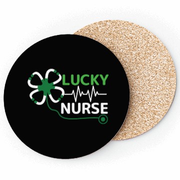 Discover Saint Patrick Day Clover Lucky Nurse Coasters