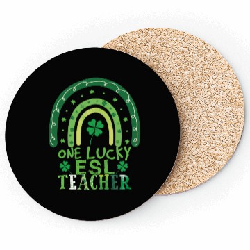 Discover Rainbow Saint Patrick Day Clover Lucky Teacher Coasters
