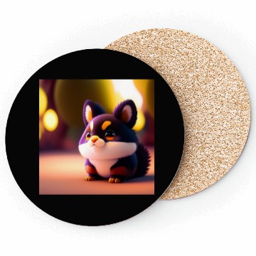 Discover dog mom cuddling puppy Coasters