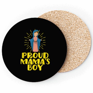Discover Our Blessed Mary Cute I Love Mama Catholic Gifts Coasters