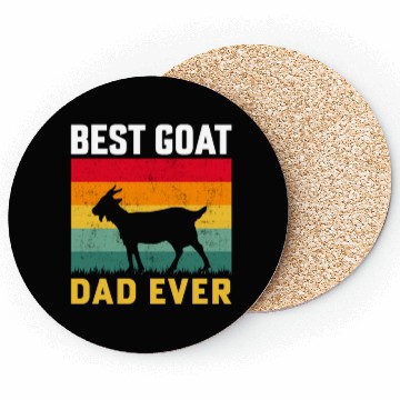 Discover Best Goat Dad Ever Coasters