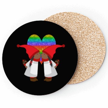 Discover Black Lesbian Gnome Valentines Day Couples Gift Coasters