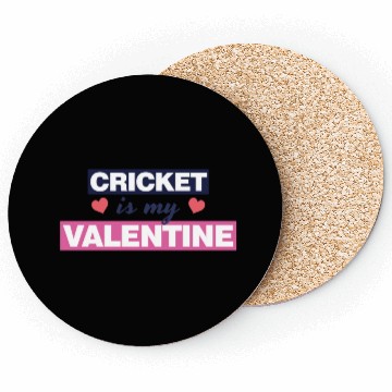 Discover Cricket is my Valentine Gift1728 Coasters