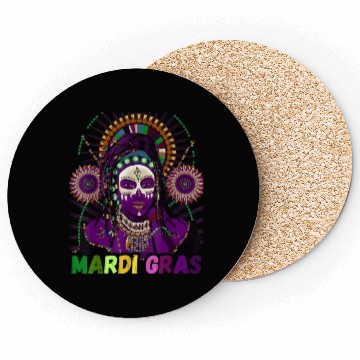 Discover Voodoo Queen Magic Mardi Gras Coasters