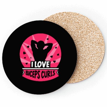 Discover I Love Biceps Curls Sayings Workout Curl Muscle Coasters