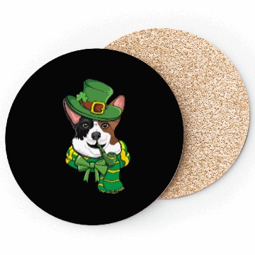 Discover Cute Irish Corgi Happy Saint Patrick Day Coasters