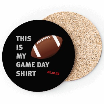 Discover This Is My Game Day Coasters
