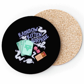 Discover rainbow kitten surprise Coasters