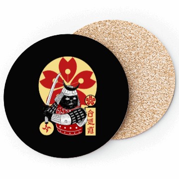 Discover Samurai Cat Coasters