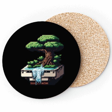 Discover 8 Bit Bonsai Tree Coasters