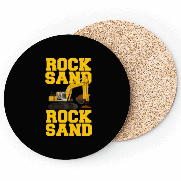 Discover Rock Sand Excavator Front End Loader Track Hoe Coasters