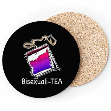 Discover Bisexualitea Funny Bisexual Tea Bag Bi Pride Color Coasters