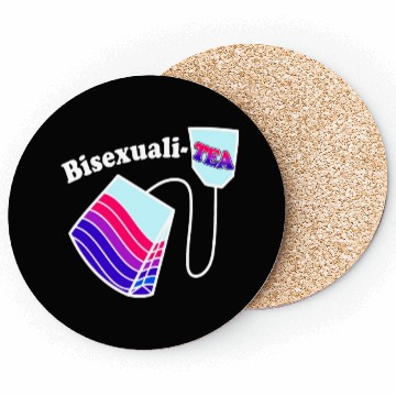 Discover Bisexualitea Funny Bisexual Tea Bag Bi Pride Color Coasters