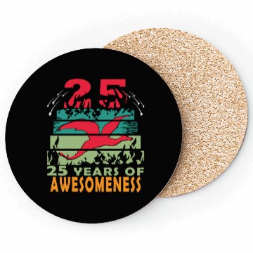 Discover 25 years dragon birthday fantasy Coasters