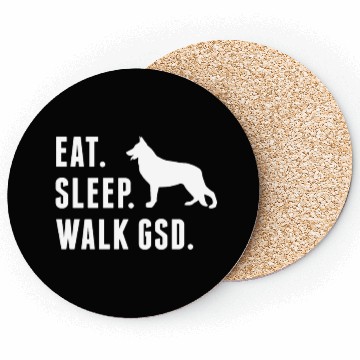 Discover Eat Sleep Walk German Shepherd Coasters