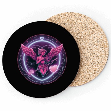 Discover funny Cupid Valentine's Day girls Coasters