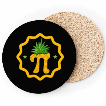Discover Pineapple Pi Math Teacher Mathematician Pi Day Coasters