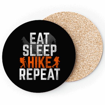Discover Hiking - Eat Sleep Hike Repeat Coasters