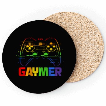 Discover Gaymer LGBT Rainbow Flag Coasters