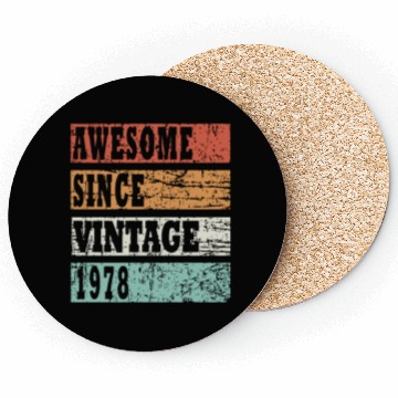 Discover 1978 bday gift idea Coasters