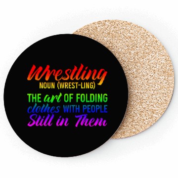 Discover Wrestling, The Art Of Folding Clothes 3 Coasters