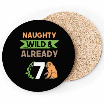 Discover Gift 7 years birthday girl boy Ape Monkey Coasters