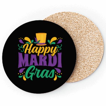 Discover Mardi Gras - Happy Mardi Gras Coasters