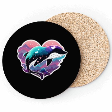 Discover Orca Is My Valentine, Love Hearts Orca Valentines Coasters