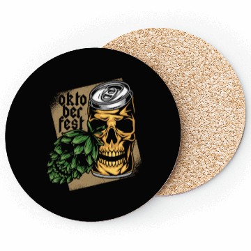 Discover Germany Oktoberfest - Beer Skull Coasters