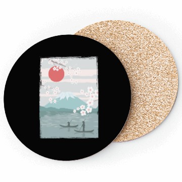 Discover Cherry Blossom Fuji Cherry Tree Japan Coasters