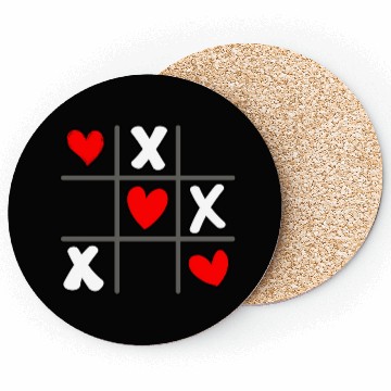 Discover Tic Tac Toe Valentine's Day Hearts Game Coasters