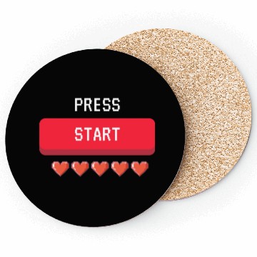 Discover press start , gaming Coasters