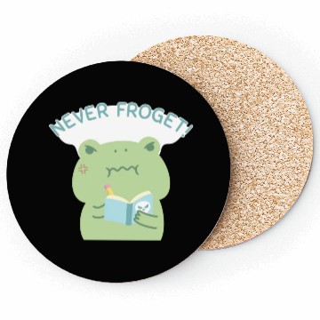 Discover Angry Frog Never Froget Revenge Book Coasters