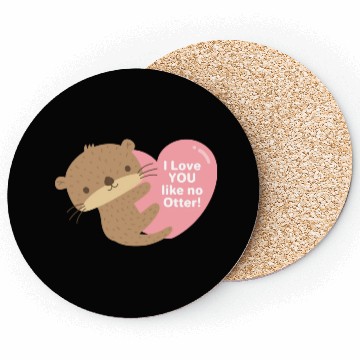 Discover Cute I Love You Like No Otter Coasters