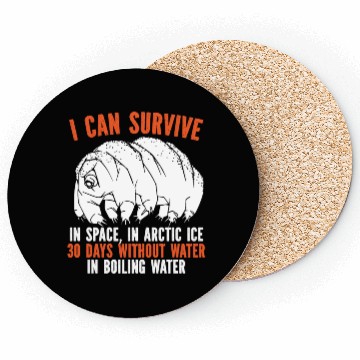 Discover Tardigrade Science Water Bear Biology Microbiology Coasters