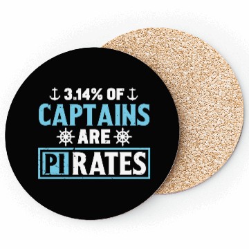 Discover Funny Pi Day Coasters Math Pi Day 314 Percent Captain