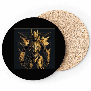 Discover Gold Mecha Coasters