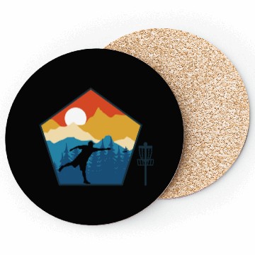 Discover Disc Golf Disc Golfing Ultimate Frisbee Natur Coasters