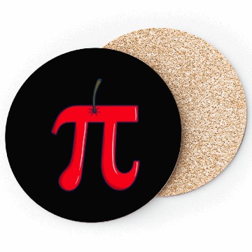 Discover Cherry Pi - Funny Pi Day Math Teacher Coasters