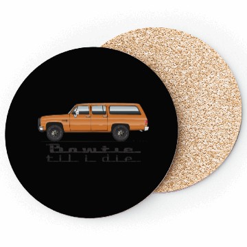 Discover bowtie Burnt Orange Coasters