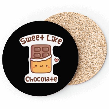 Discover Cute Sweet Like Chocolate Doodle Coasters