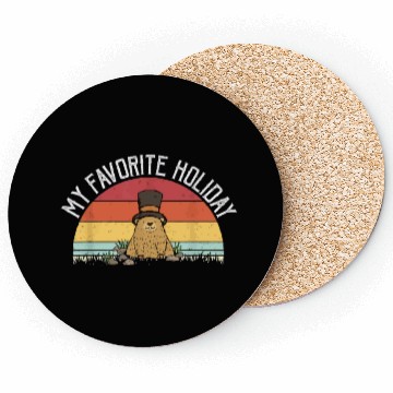 Discover Retro Groundhog Day Gifts Groundhog Day Coasters