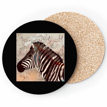 Discover Zebra with neon colors Coasters