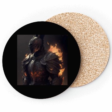 Discover Dark fantasy knight version 8 Coasters