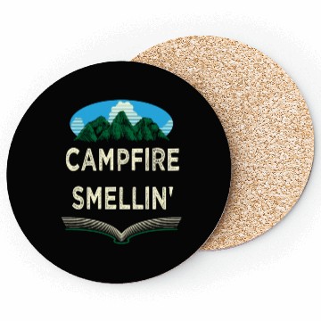 Discover Campfire Smellin Camping Summer Camper Tropical Fa Coasters