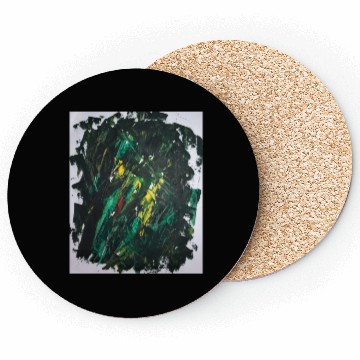Discover Abstract Design - Go Green Artwork Coasters