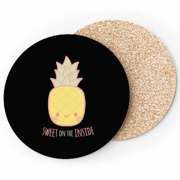 Discover Cute Sweet On the Inside Pineapple Coasters